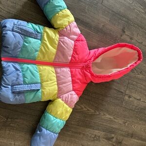 Oshkosh Colorful Striped Puffer Jacket 🌈